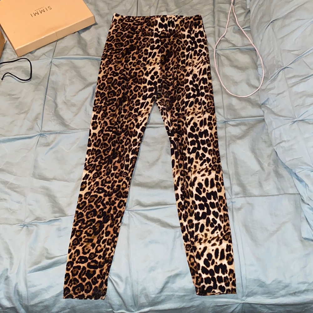Forever 21 leopard/cheetah pants